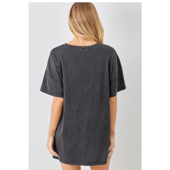 Baevely Black T-SHIRT DRESS